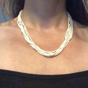 Multi strand beaded necklace 19”